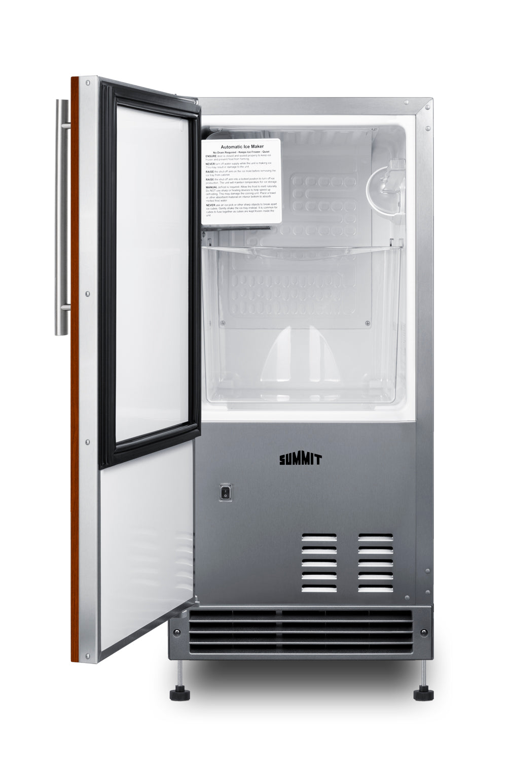 15" Wide 25 lb. Drain-Free Icemaker (Panel Not Included)