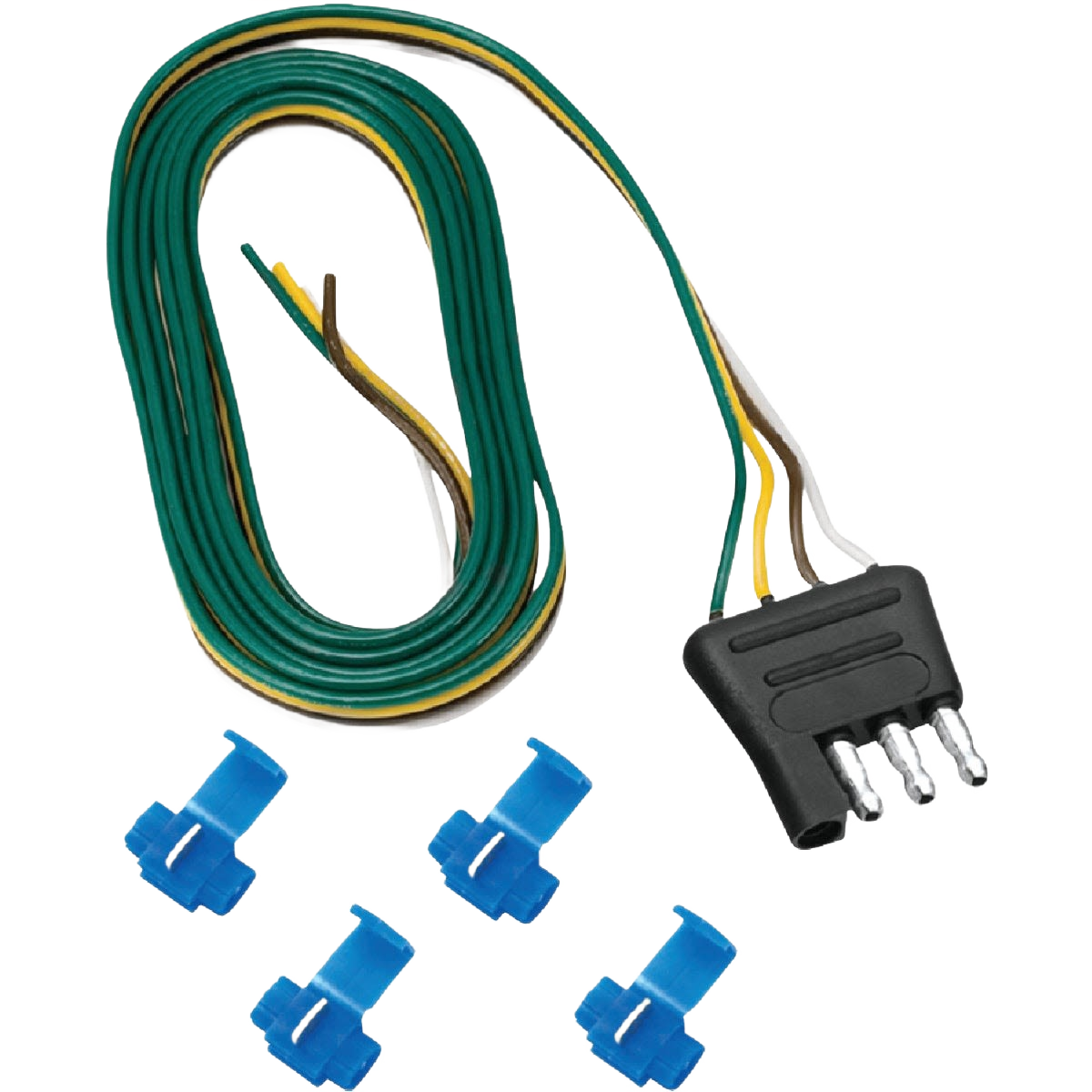 4-wire trailer side connector with 4-foot cable and three splice connectors in parts and lubricants under $50 collection