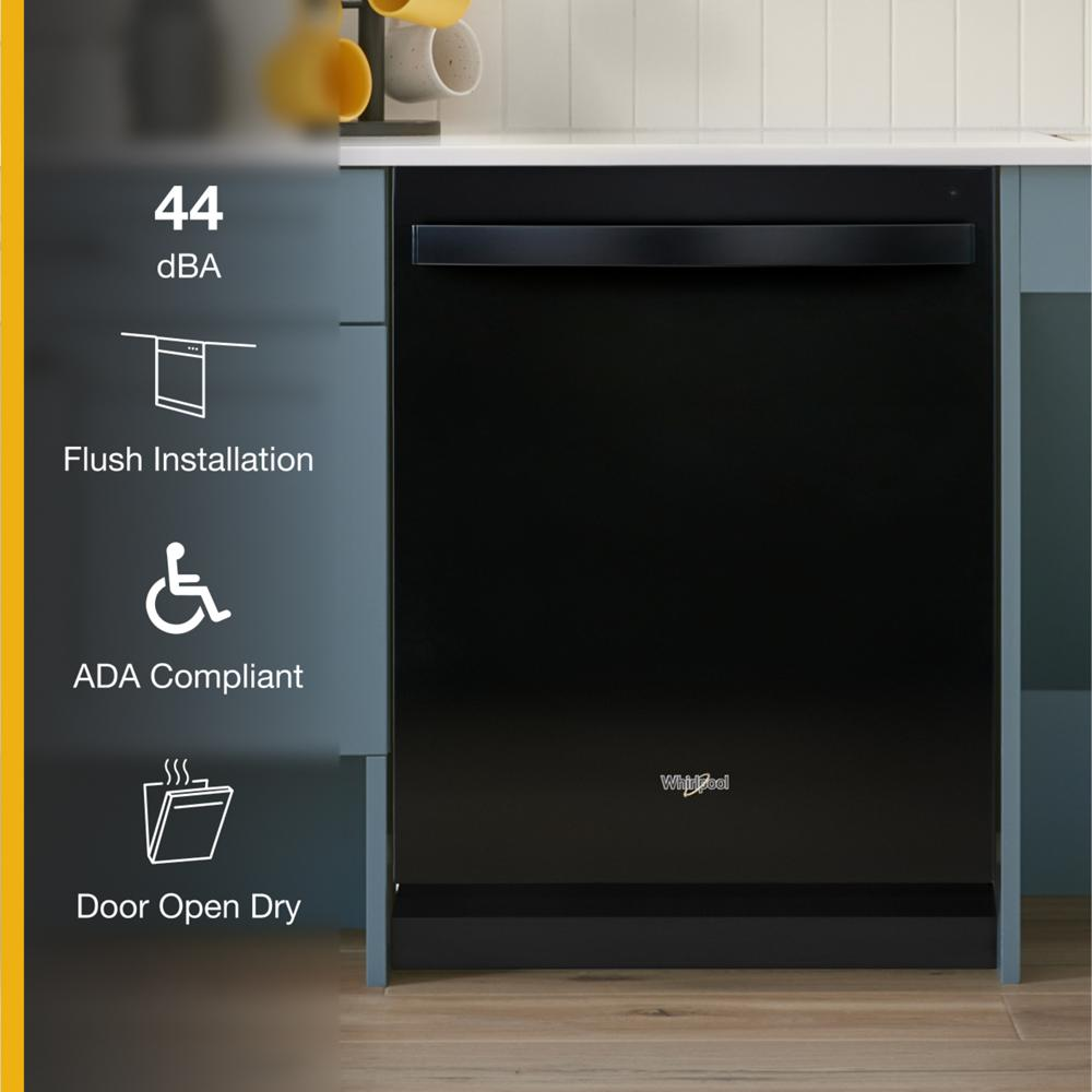 44 dBA ADA Compliant Dishwasher Flush with Cabinets with 3rd Rack