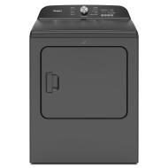 dark gray Whirlpool top load electric dryer with moisture sensor and digital control panel in electric dryers collection