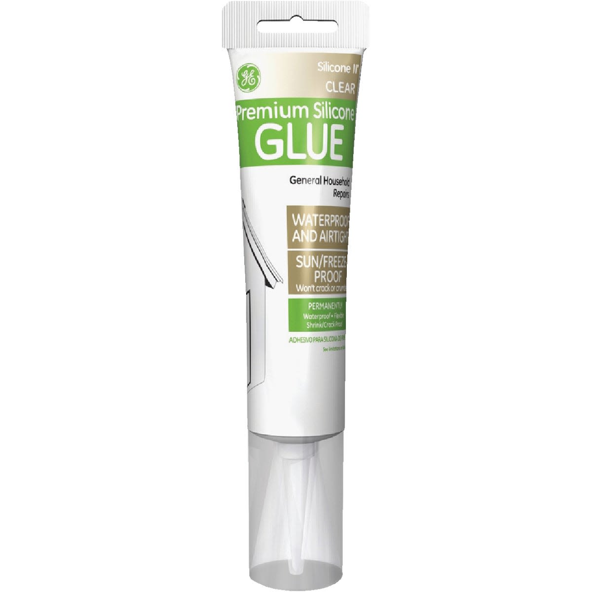 Tube of clear premium silicone glue for household repairs in glue & adhesives and home improvement collections under $50