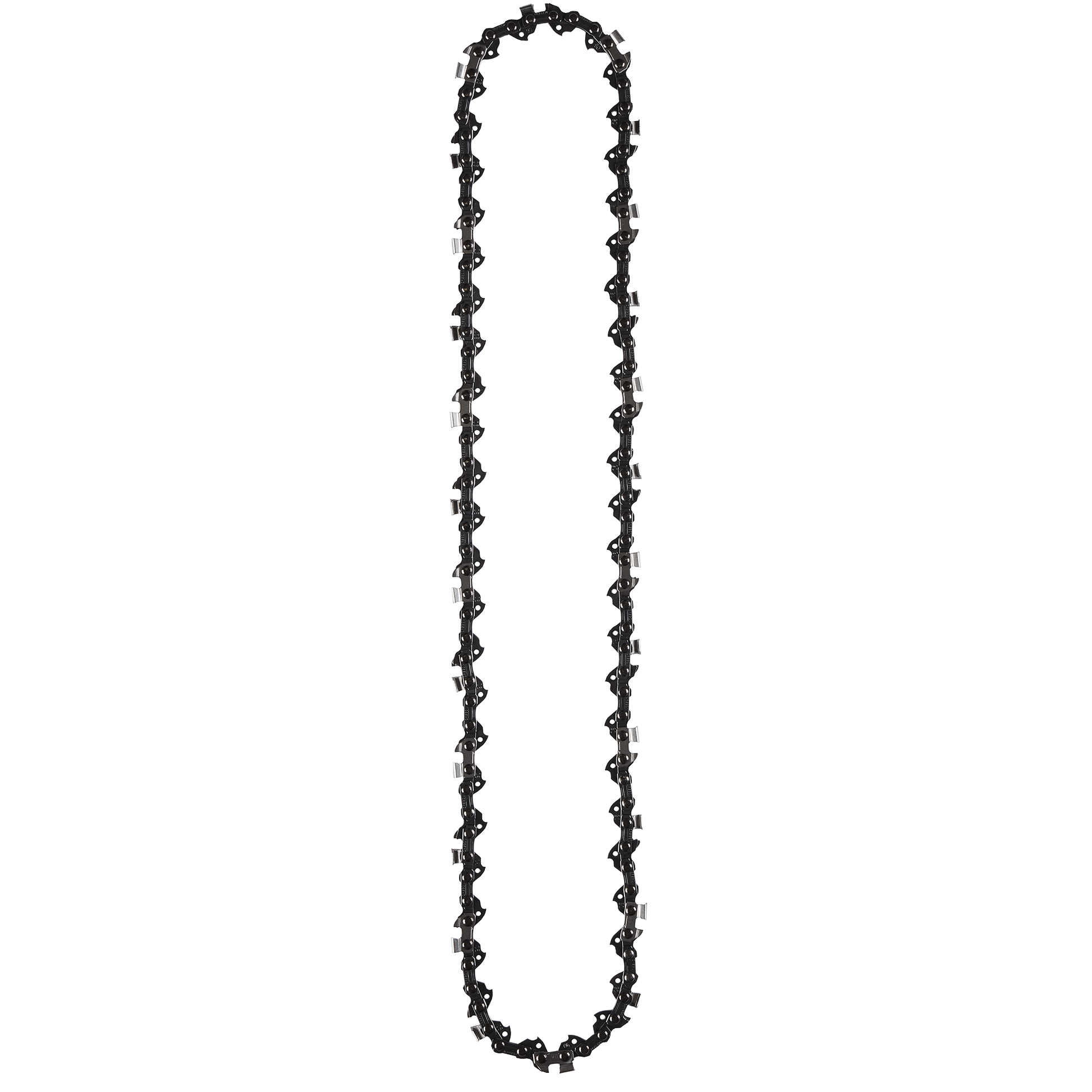 16-inch saw chain with low profile pitch and narrow gauge designed for efficient cutting in home improvement tasks