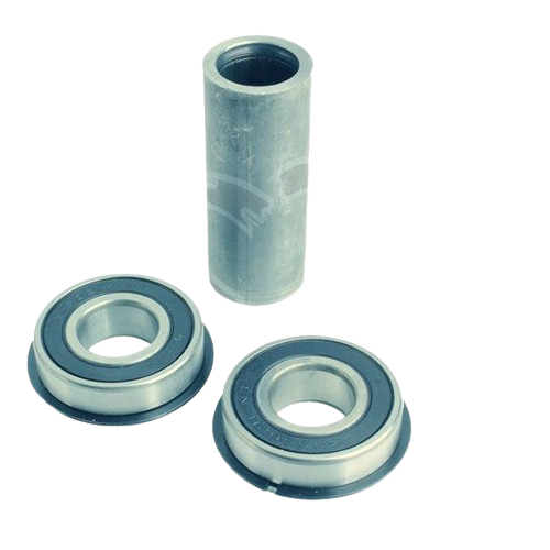 John Deere bearing kit with two sealed bearings and a metal spacer for automotive and mechanic tool use under $50