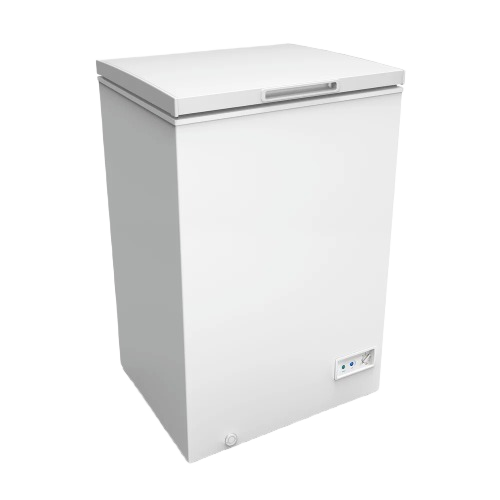 White garage ready chest freezer with control panel and sturdy handle in freezers and kitchenware collection