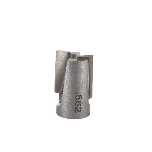 Screw type helix mortise cutter with downshear design in metal finish for precision woodworking tool accessories collections