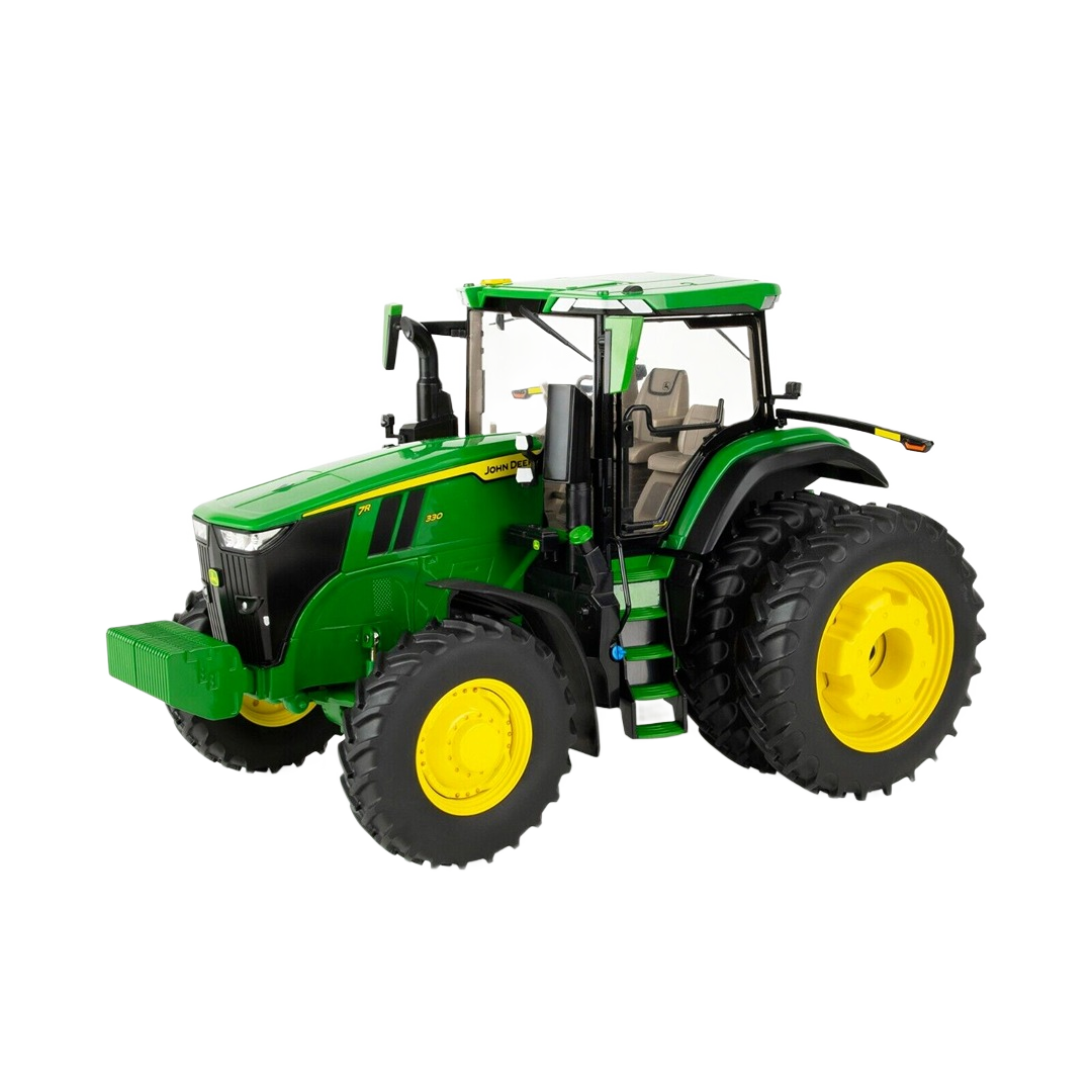Die-cast green and yellow 1:16 scale toy tractor with dual rear wheels from Vehicles & Remote Controlled Toys collection