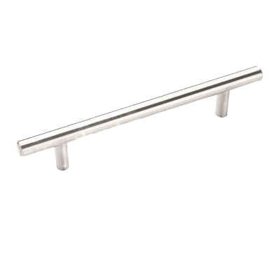 Sterling nickel finish bar pull with a 5-1/16 inch center-to-center spacing for cabinet and furniture hardware.