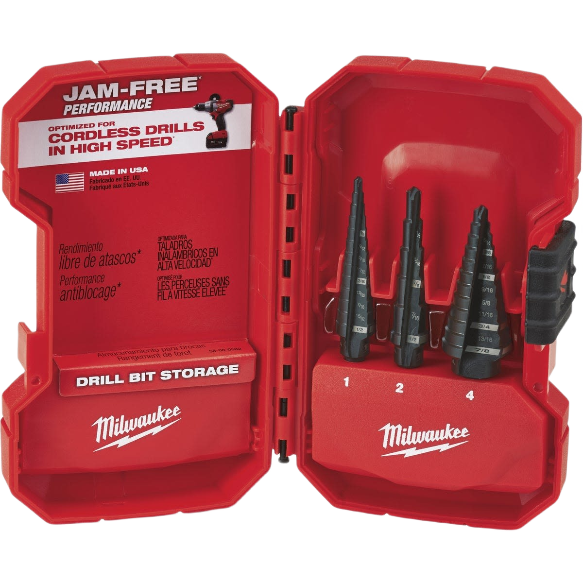 Milwaukee 3PC Step Drill Bit Set