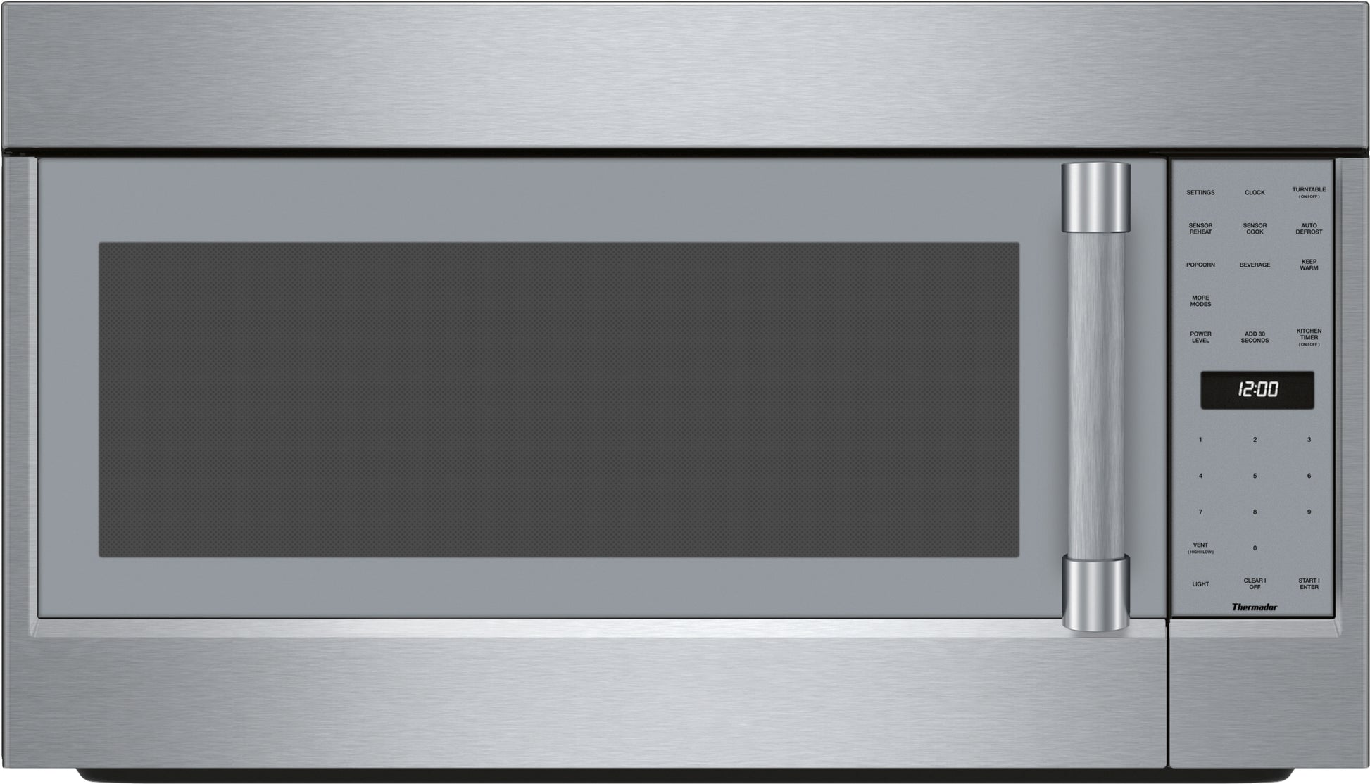 Stainless steel over-the-range microwave with left side door and digital control panel from Kitchen & Kitchenware collection
