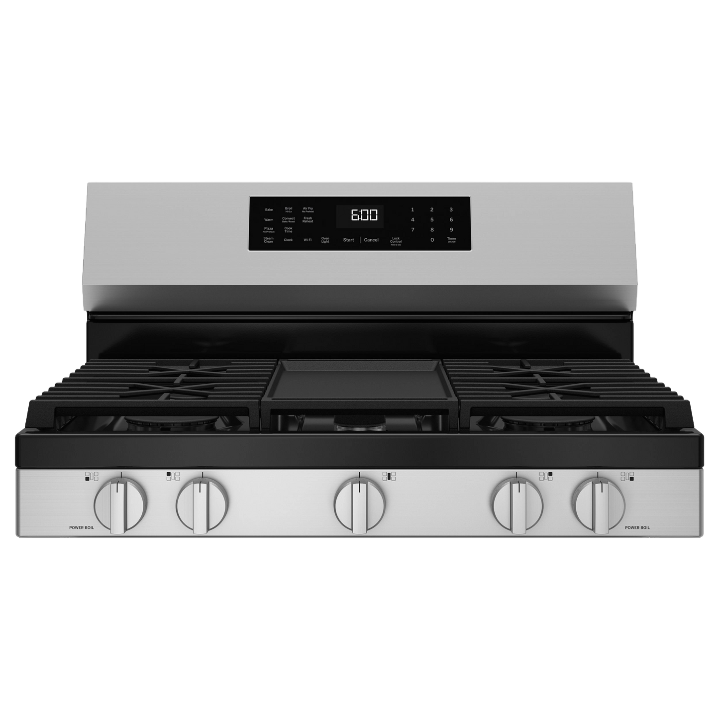 GE® 30" Free-Standing Gas Convection Range with No Preheat Air Fry and EasyWash™ Oven Tray