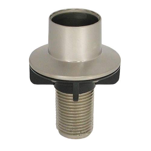 Brushed nickel kitchen spray hose guide with durable plastic core for faucet repair and plumbing parts under $50 collections