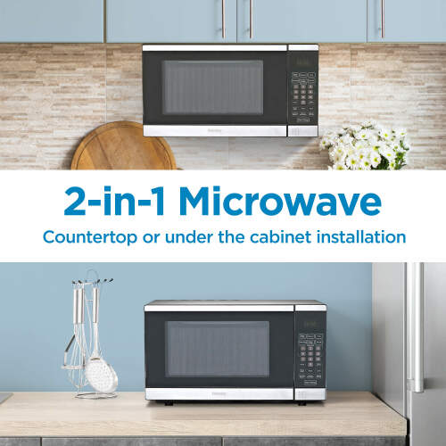 0.7 cuft Space Saving Under the Cupboard Countertop Microwave