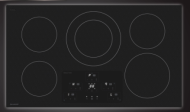 36-inch electric cooktop with five cooking zones and digital touch controls in electric cooktops collection
