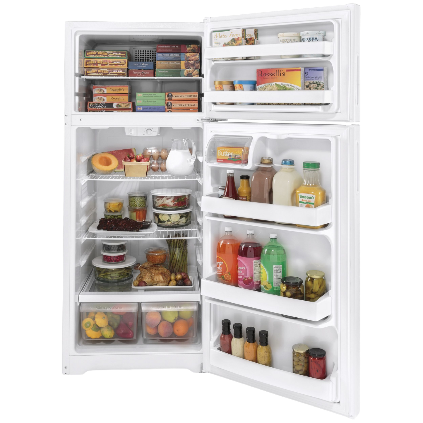 Hotpoint® 17.5 Cu. Ft. Recessed Handle Top-Freezer Refrigerator