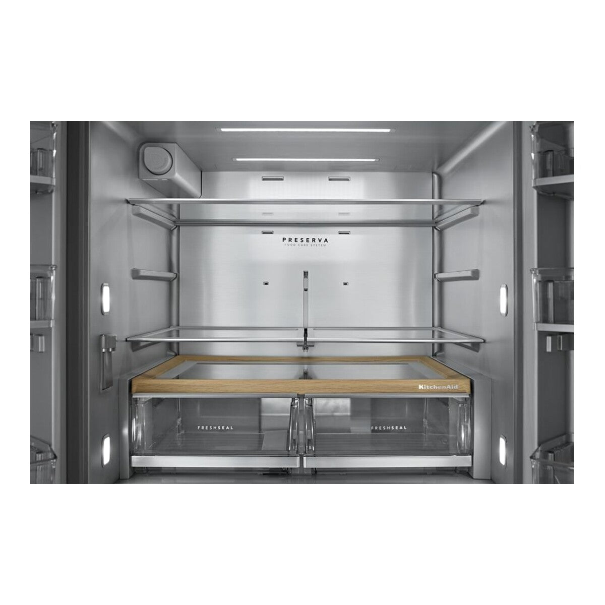 29 Cu. Ft. 36-Inch 4-Door French Door Refrigerator with Exterior Ice and Water Dispenser in PrintShield® Stainless Steel