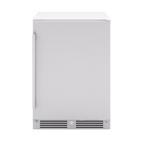 Zephyr Presrv Refrigerator, 24in Compact, Outdoor Stainless Steel, Reversible Door, Lock, 1 Zone Cooling, Model PRR24C01AS-OD by Zephyr