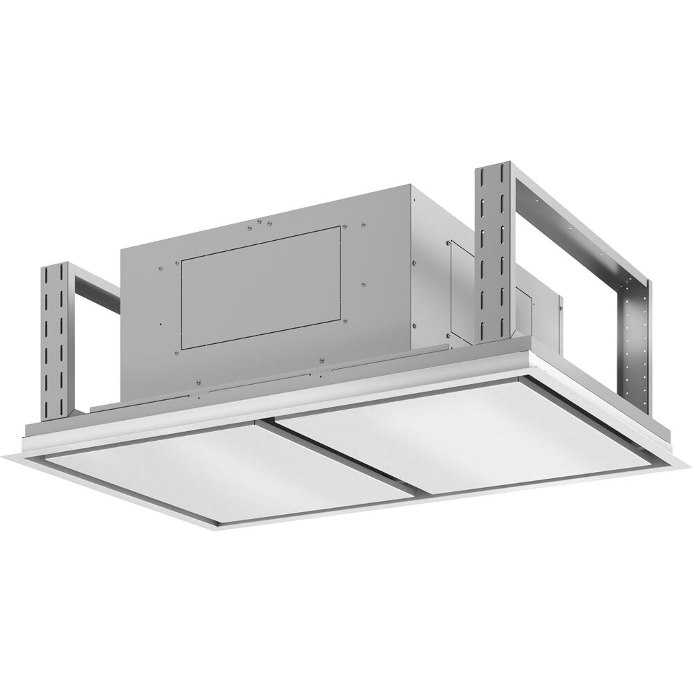Minimalist stainless steel kitchen range hood body with built-in ventilation system from Appliances and Kitchenware collection