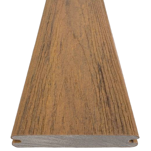 Grooved deck board with antique leather finish, ideal for decking and lumber building projects under $100 collections