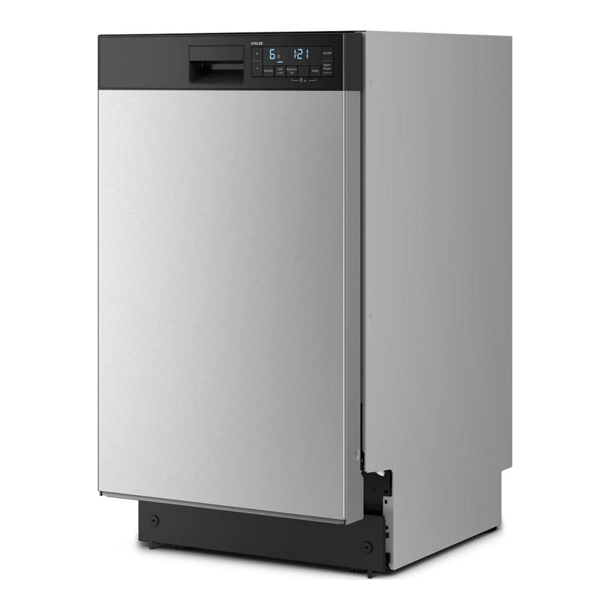 18" Stainless Steel Dishwasher with Half Load Cycle and Triple Spray Arms - 48 dBA