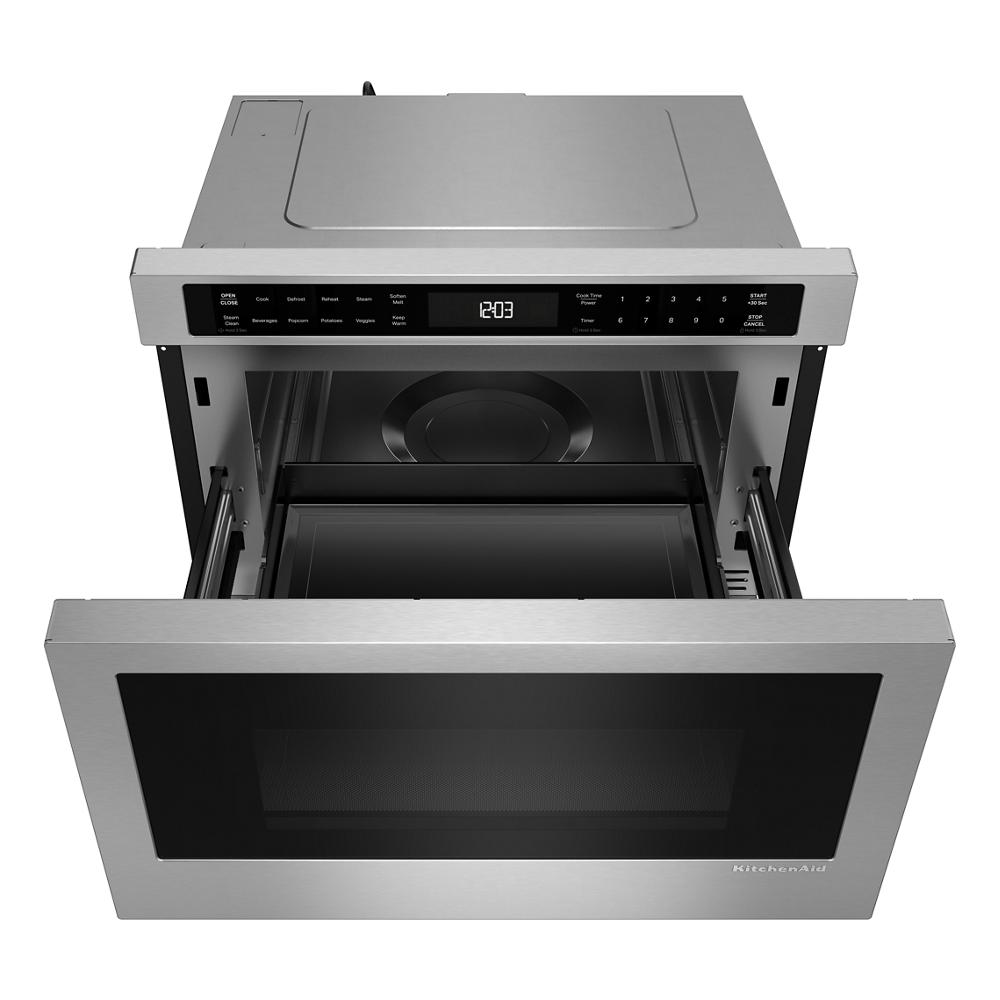 24" Under-Counter Microwave Oven Drawer with Steam Cooking