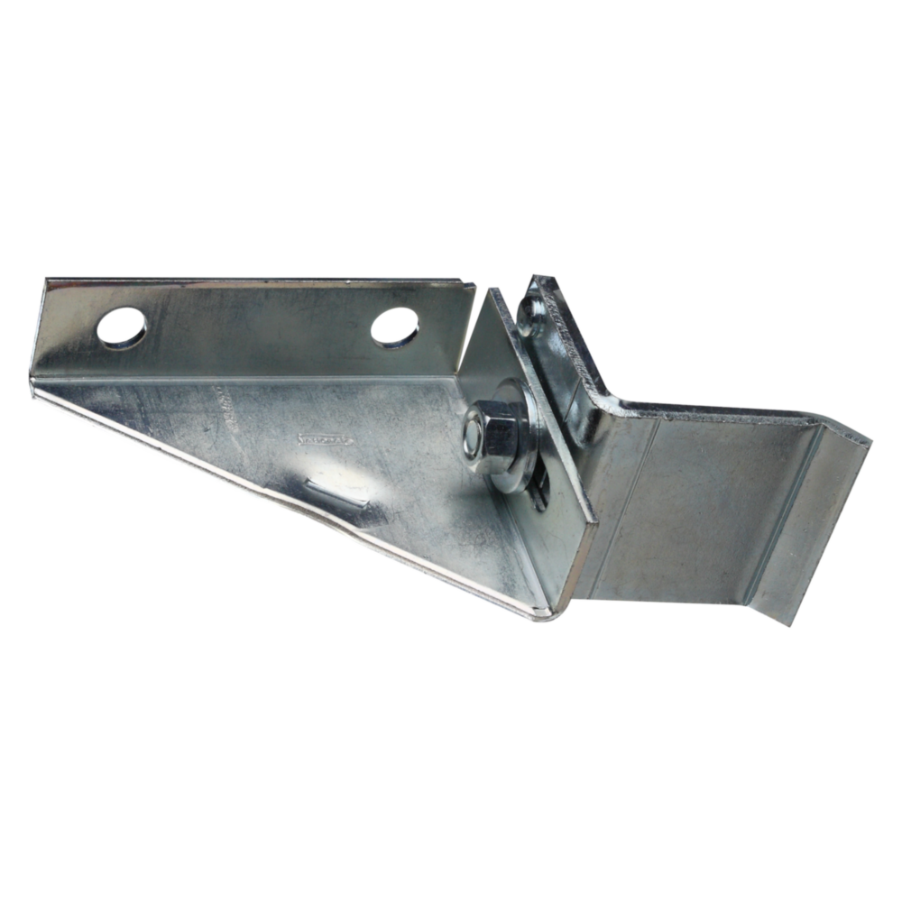 Zinc-plated adjustable barn door bumper with mounting holes for door protection in hardware and home improvement tools