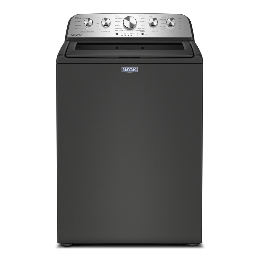 Top load impeller washer in dark finish with stainless steel control panel in Washers & Dryers at Hartville Hardware
