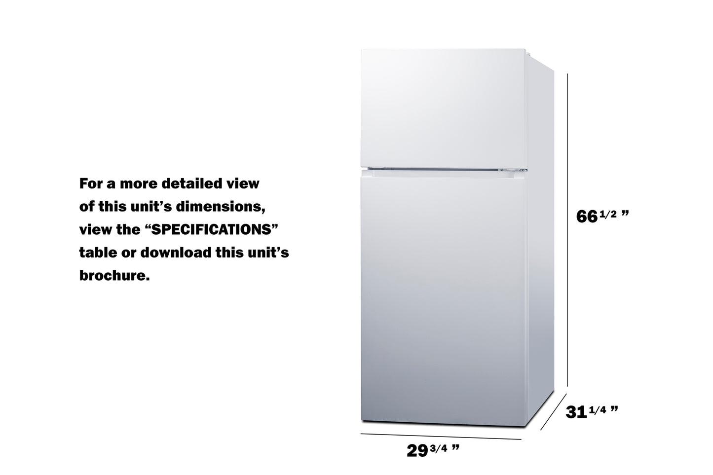 30" Wide Top Mount Refrigerator-Freezer