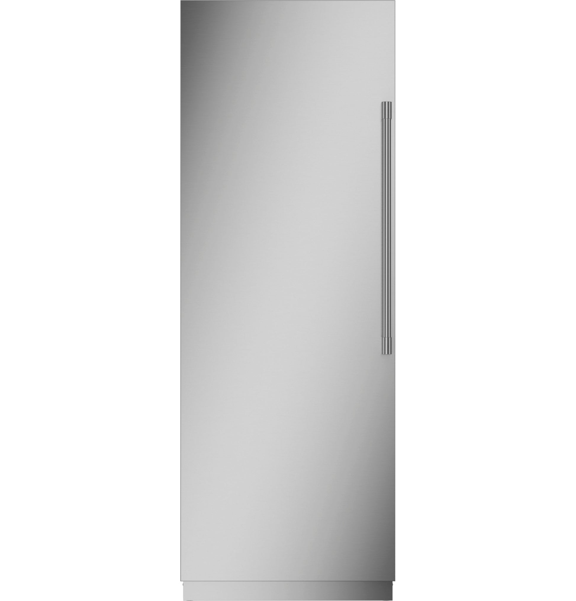 Tall stainless steel integrated column freezer with vertical handle in kitchen appliances and refrigerators collection