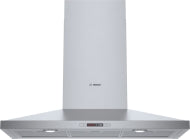 Stainless steel 36-inch wall-mounted range hood with LED lighting from Bosch Over the Range Hoods collection