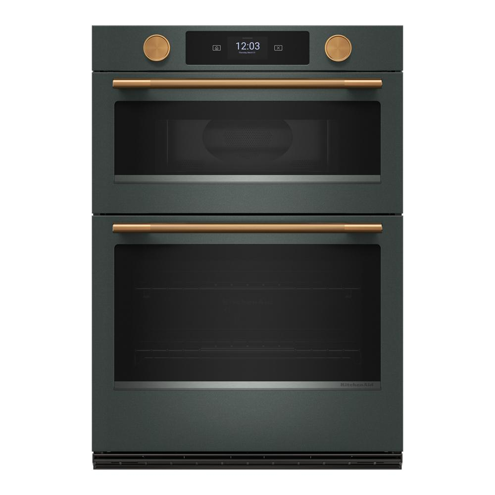 30-inch smart electric combo wall oven with assisted cooking modes and LED touchscreen in kitchen appliances