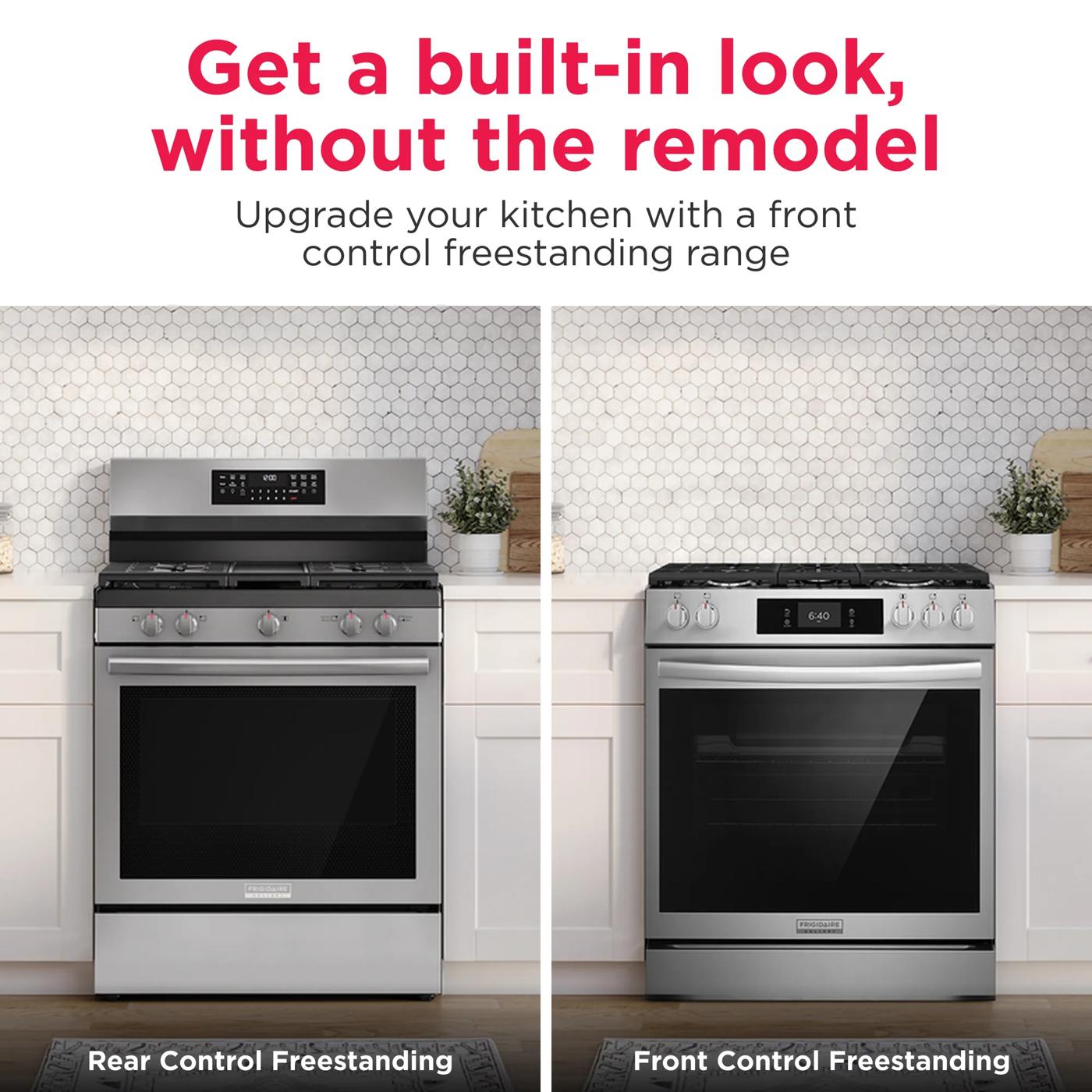 30" Front Control Gas Range with Air Fry