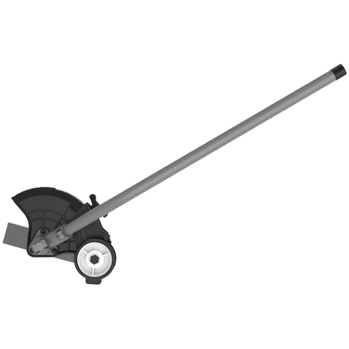 Metal and plastic split boom edger attachment for trimmers in Dewalt Outdoor Power and Home Improvement tools collections