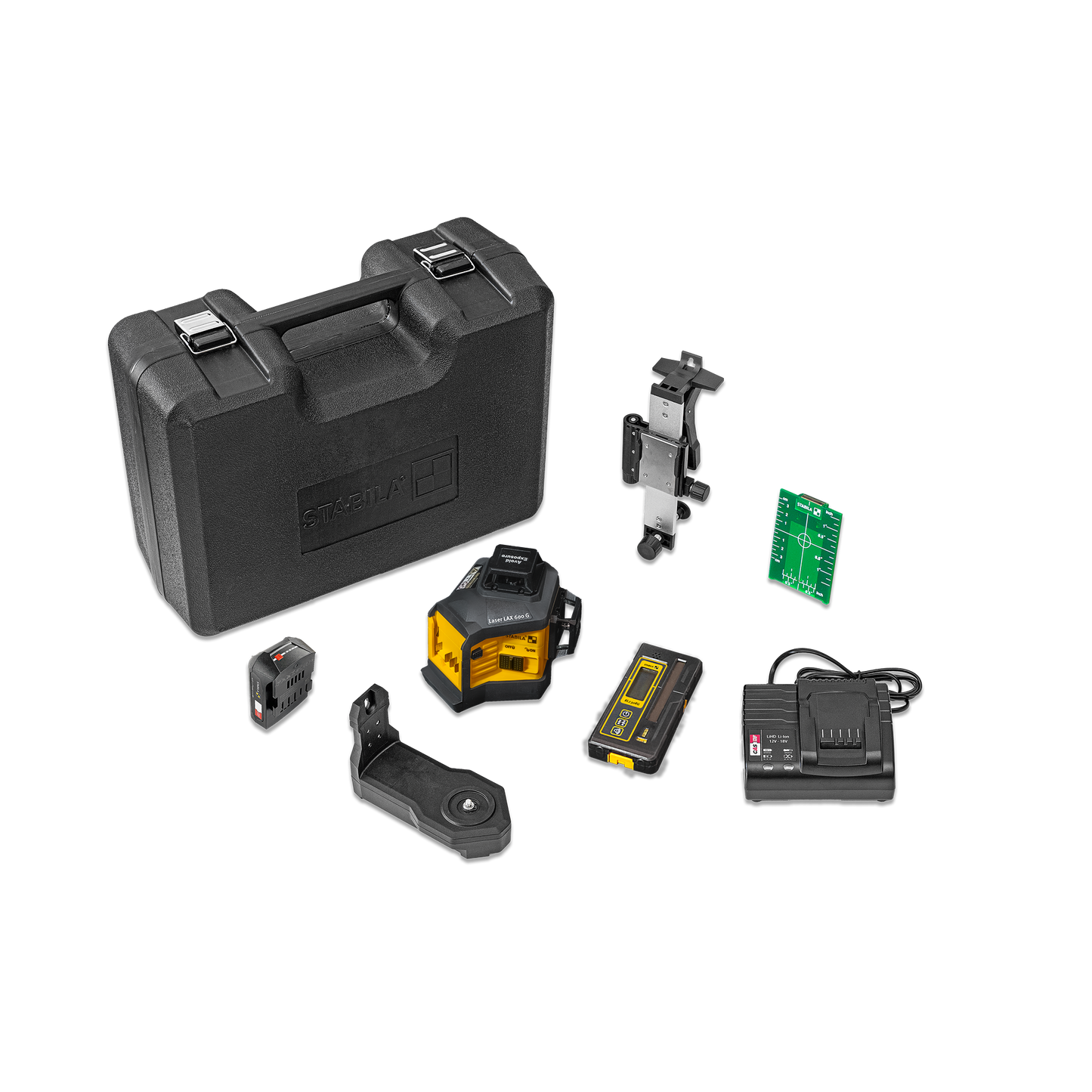 Stabila LAX 600 G + REC 230 RG Multi-Line Laser & Line Receiver Kit