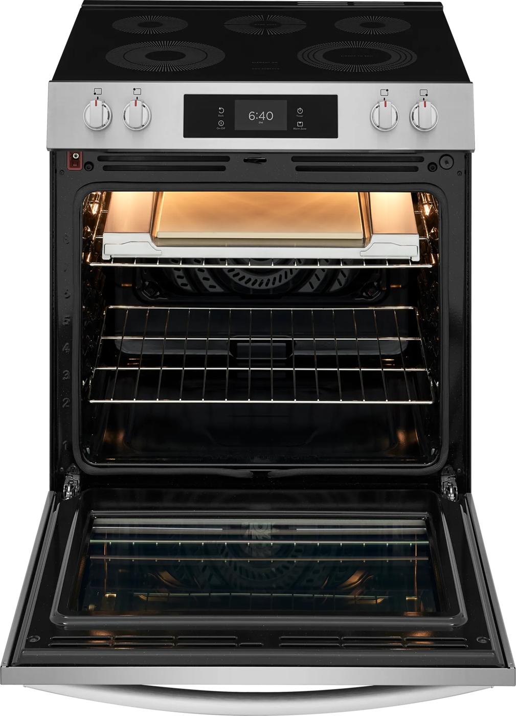30" Electric Range with Stone-Baked Pizza