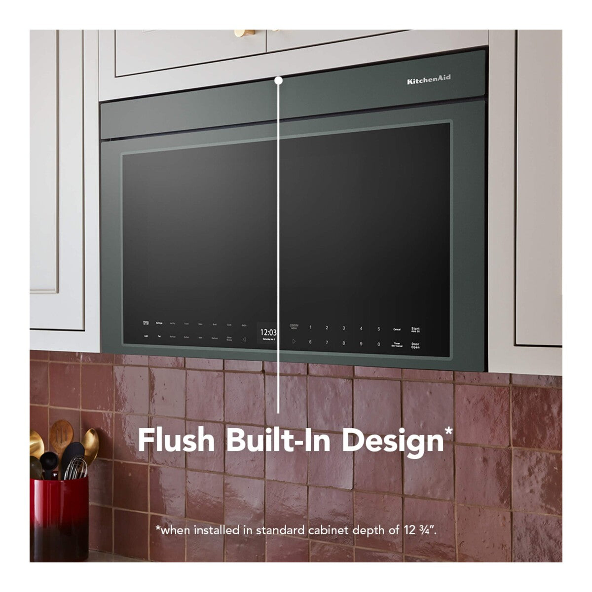 Multifunction Over-the-Range Microwave Oven with Flush Built-In Design