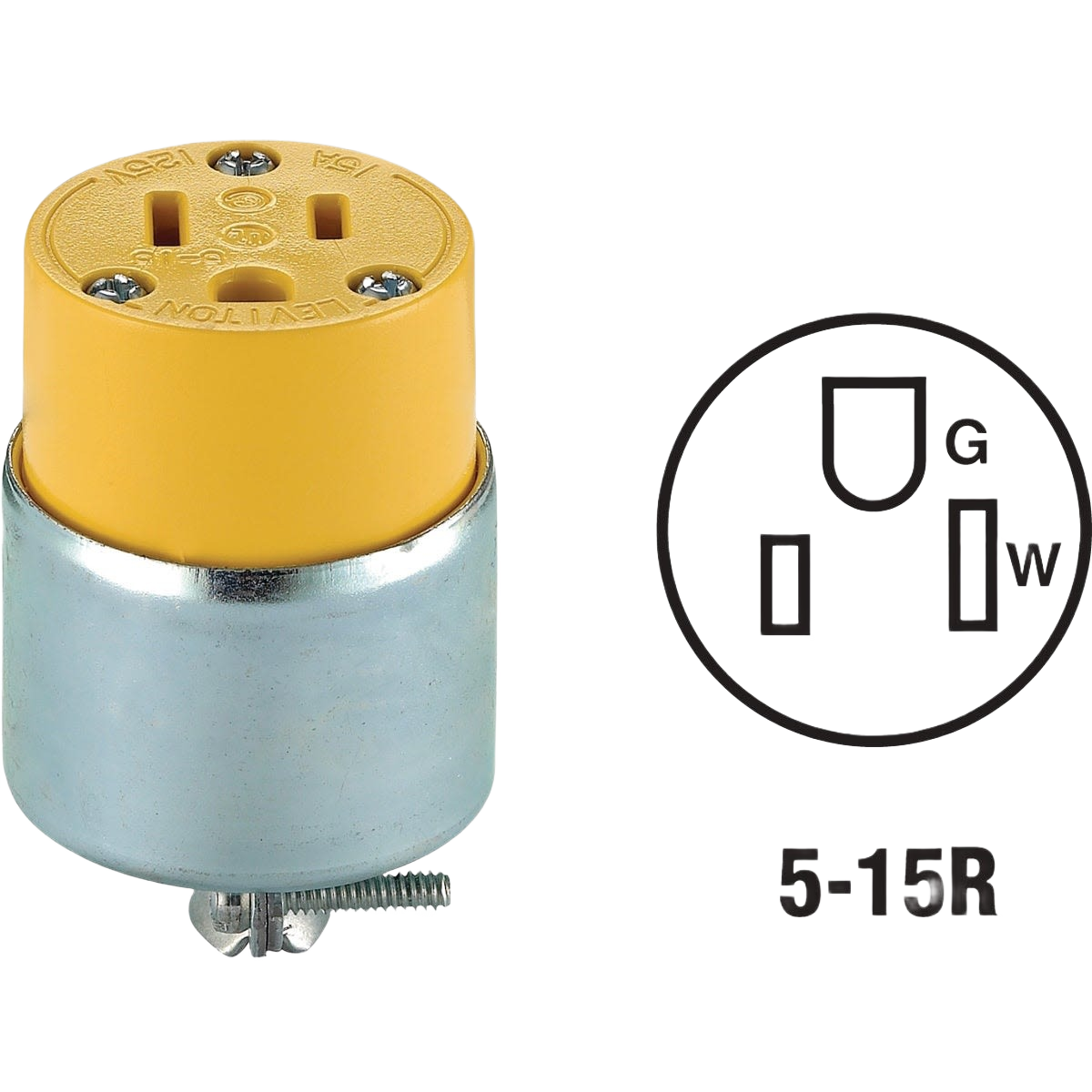 Yellow and metal 15 amp 3-wire armored cord connector for electrical wiring under $50 home improvement tools