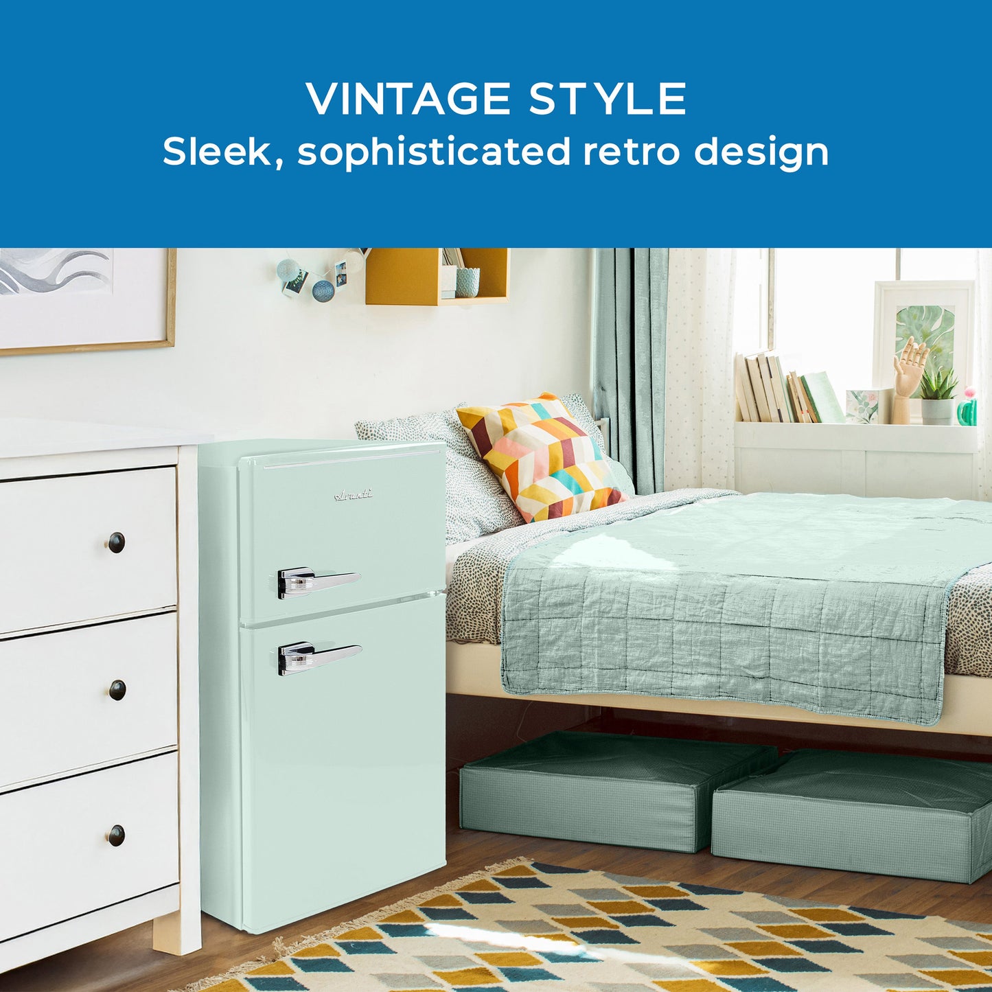 Avanti 3.0 Cu. Ft. Retro Compact Refrigerator - Seafoam Green