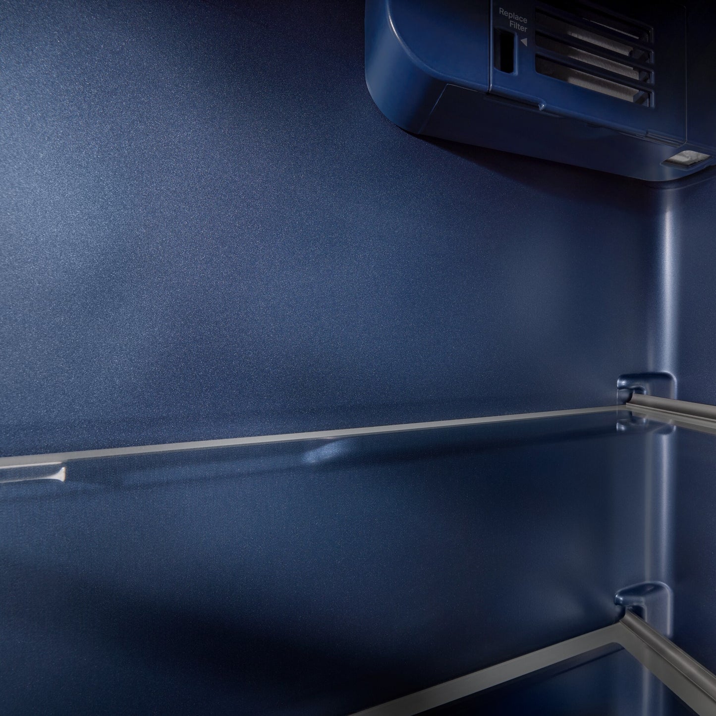 36-inch Wide Counter-Depth Side-by-Side Refrigerator with Arctic Blue Interior - 20.8 Cu. Ft.