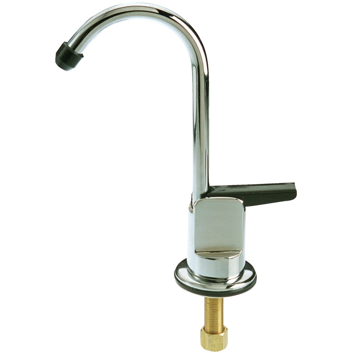 Chrome-plated brass drinking water faucet with lever handle for plumbing and home improvement projects under $100