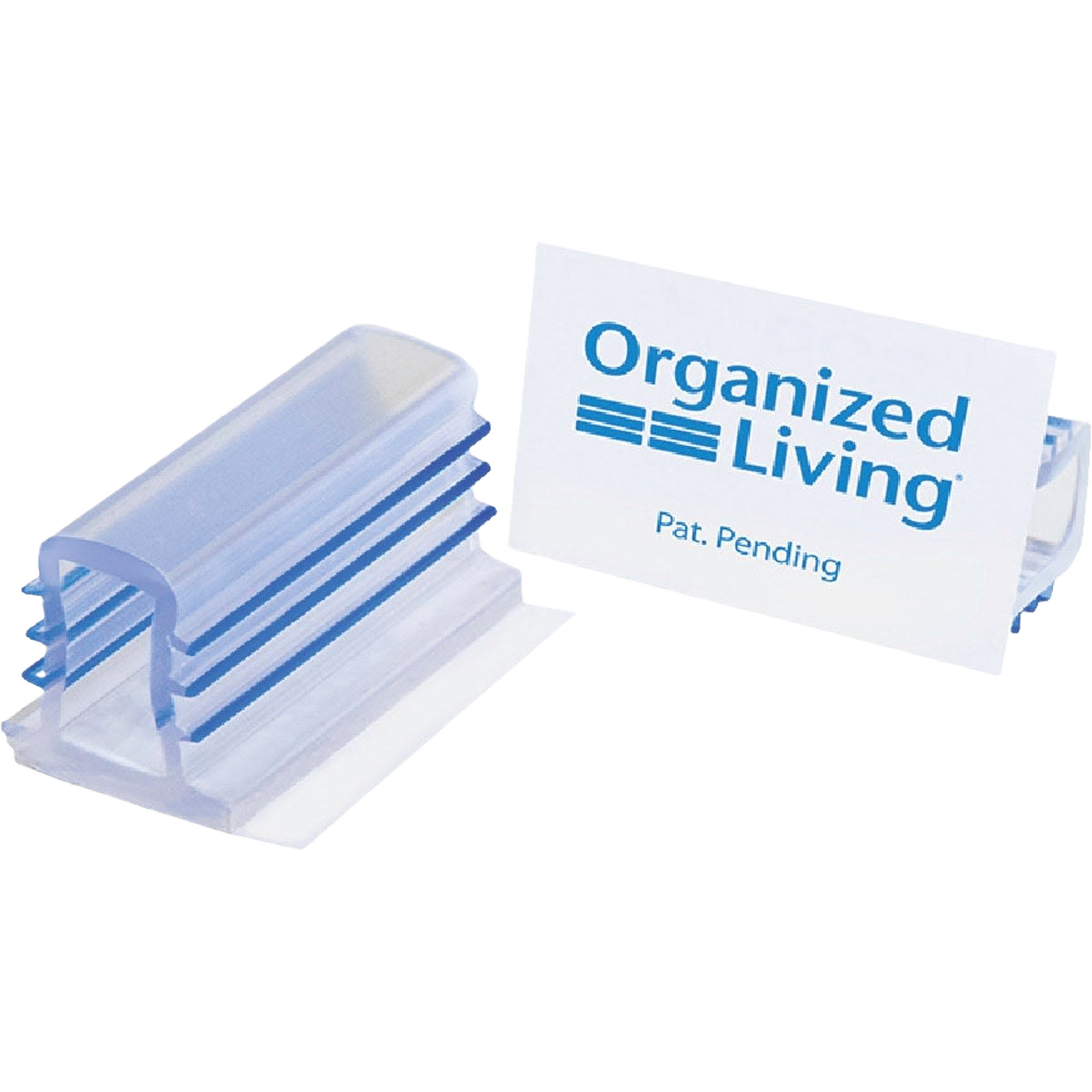 Clear plastic shelf locator clip with adhesive base for organizing and securing shelving in storage and dorm setups under $50 collections