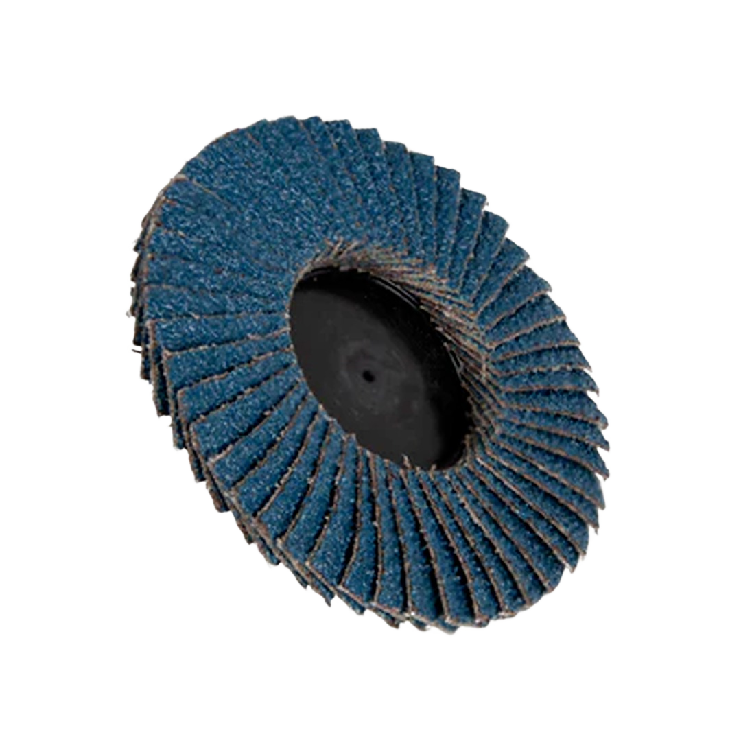 Blue zirconia abrasive flap disc with 40 grit for metal grinding in power tool accessories and woodworking collections