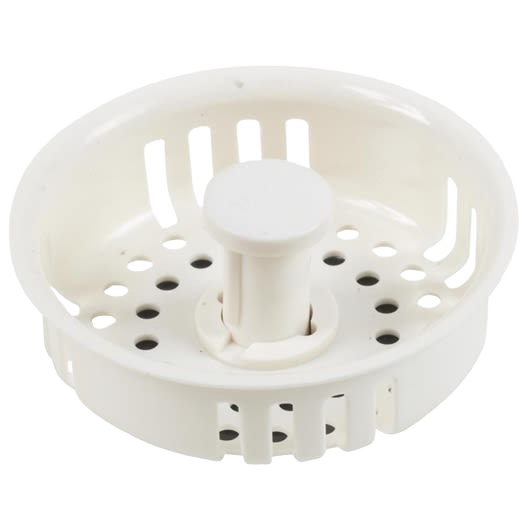 Do it Best 3-1/2" White Basket Strainer Stopper