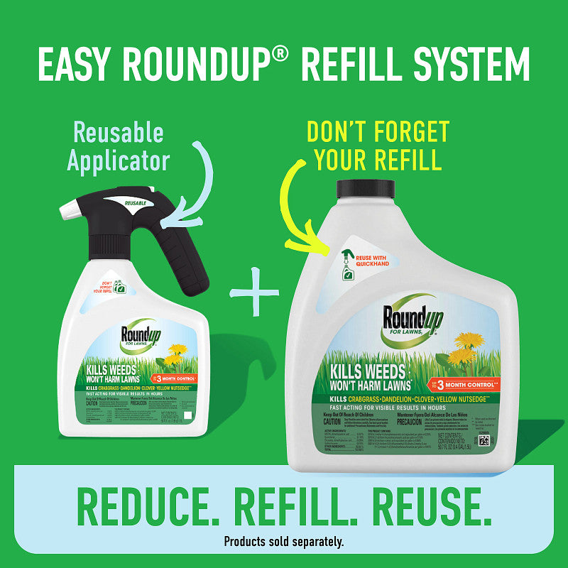 Roundup 1.5L Ready To Use Quickhand Northern Weed & Grass Killer