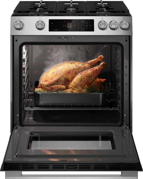 300 Series, Slide-in Gas Range, Stainless Steel