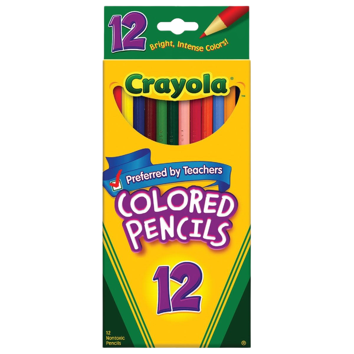Package of 12 Crayola colored pencils with bright colors for creative projects in Office Supplies and Writing Supplies collections