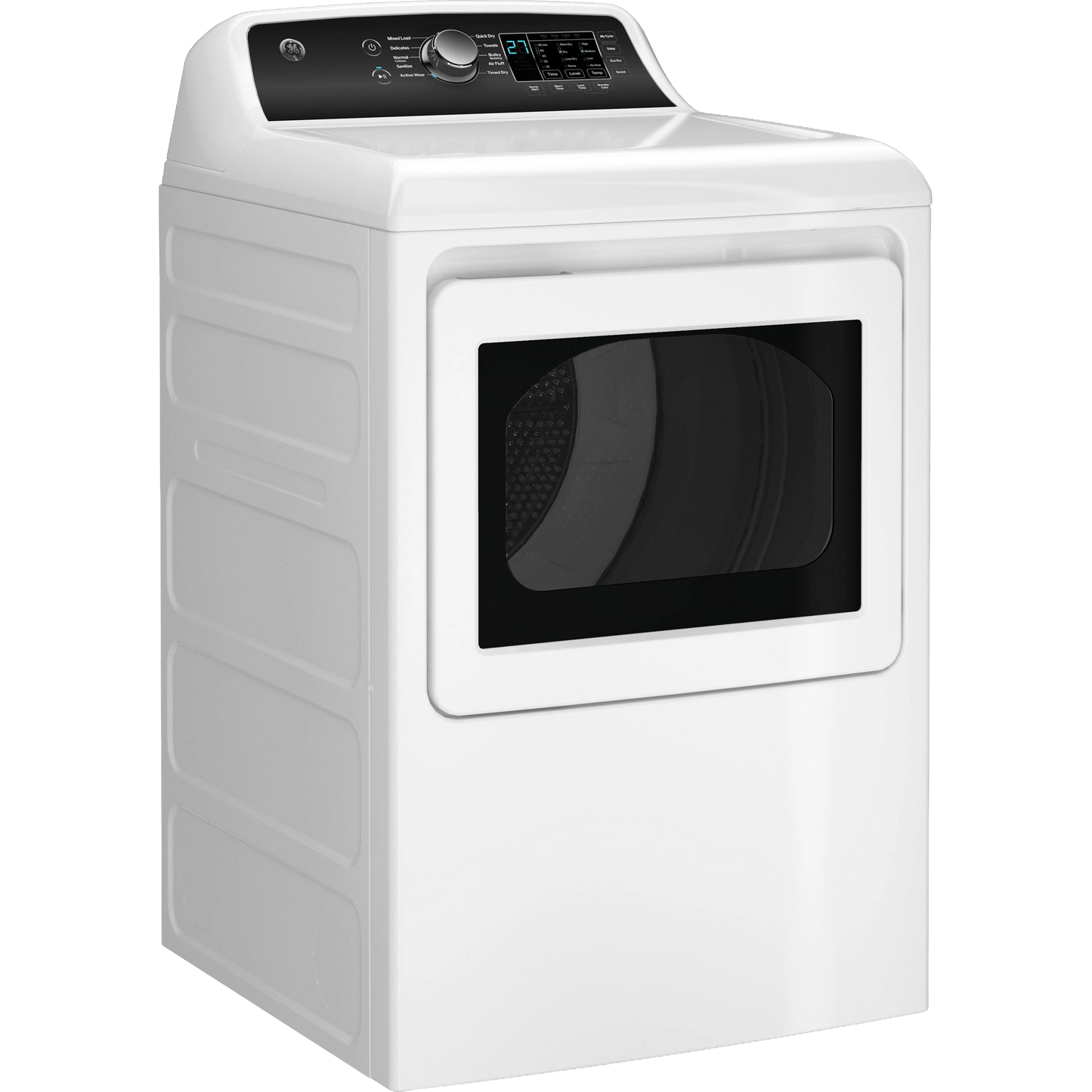 GE® 7.4 cu. ft. Capacity Gas Dryer with Up To 120 ft. Venting and Sensor Dry