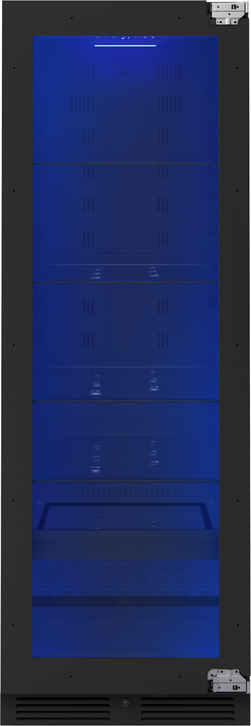 Full-size panel-ready beverage cooler with blue-tinted glass door and reversible hinges in Refrigerators at Hartville Hardware