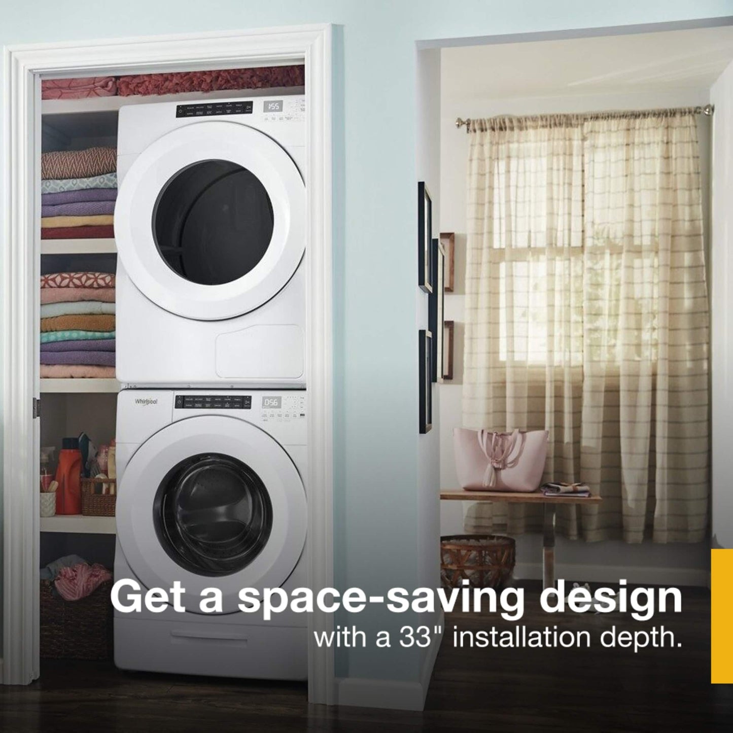 4.3 cu. ft. Closet-Depth Front Load Washer with Intuitive Controls