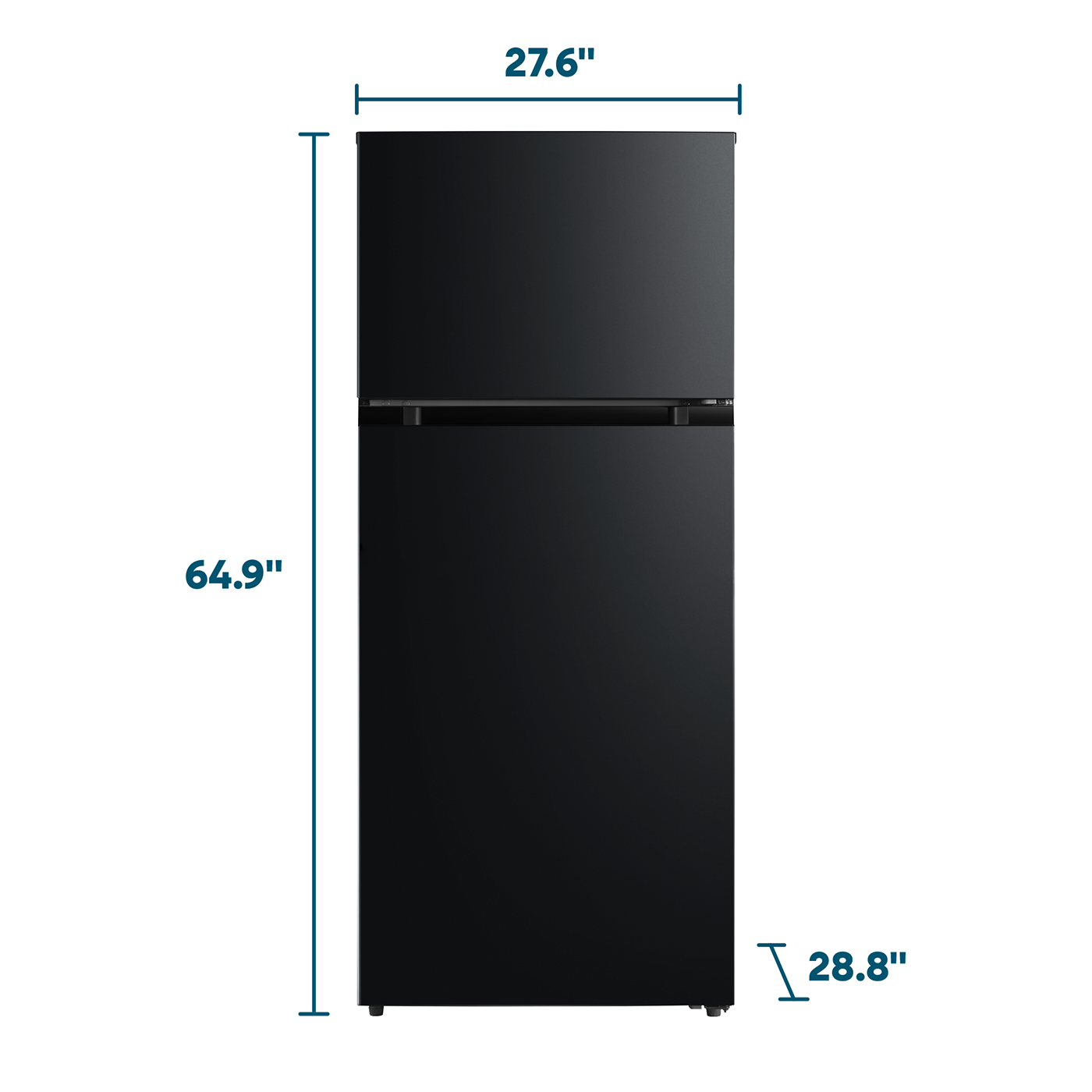 Element 16.0 cu. ft. Top Freezer Refrigerator - Black, ENERGY STAR (ERT16CGDB)