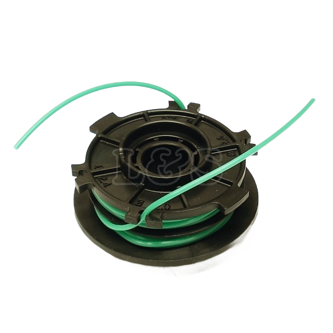 Black plastic replacement spool with green cutting line for STIHL trimmer heads in power tool accessories under $50 collections